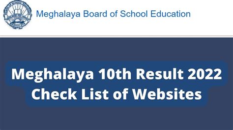sslc result 2022 meghalaya.
